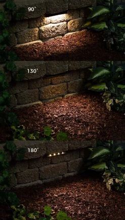 7 Inch Adjustable LED Hardscape Light - 3000K Warm White - Durable Mounting Plate Included -Nebo Sales Store hsla 27k7 app angles of adjustable head