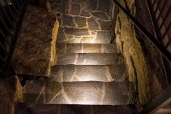 7 Inch Adjustable LED Hardscape Light - 3000K Warm White - Durable Mounting Plate Included -Nebo Sales Store hsla 27k7 led hardscape light landscape stone staircase mortar mounting