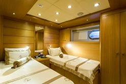 40mm White LED Step Lights - 1 Watt Warm White Metal Trimmed Mini Round Deck & Boat Courtesy Lights -Nebo Sales Store interior yacht bedroom accent reading overhead lights