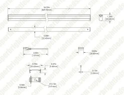 48" Integrated T5 LED Light Fixture - 120V Linkable Under Cabinet Lighting - 5000K Daylight - 600lm/ft -Nebo Sales Store it5 40k36 120v 1