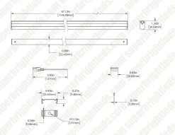 48" Integrated T5 LED Light Fixture - 120V Linkable Under Cabinet Lighting - 5000K Daylight - 600lm/ft -Nebo Sales Store it5 40k48 120v 1