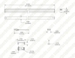 48" Integrated T5 LED Light Fixture - 120V Linkable Under Cabinet Lighting - 5000K Daylight - 600lm/ft -Nebo Sales Store it5 50k24 120v 1