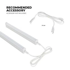 24" Integrated T5 LED Light Fixture - 12V Linkable Under Cabinet Task Lighting - 4000K Cool White - 400lm/ft -Nebo Sales Store it5 i48 recommended accessory