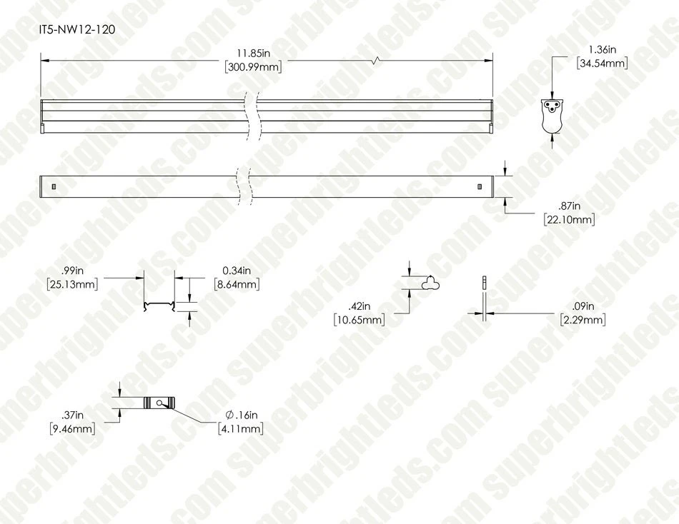 24 Inch LED T5 Integrated Light Fixture - Linkable Under Cabinet Lighting - 120V, 1,035 Lumens - Easy Installation with 3-Pin Plug 17 24 Inch LED T5 Integrated Light Fixture - Linkable Under Cabinet Lighting - 120V, 1,035 Lumens - Easy Installation with 3-Pin Plug - Image 17