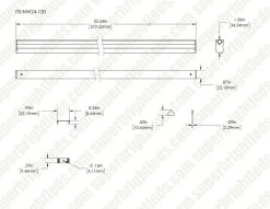 24 Inch LED T5 Integrated Light Fixture - Linkable Under Cabinet Lighting - 120V, 1,035 Lumens - Easy Installation with 3-Pin Plug 32 24 Inch LED T5 Integrated Light Fixture - Linkable Under Cabinet Lighting - 120V, 1,035 Lumens - Easy Installation with 3-Pin Plug -Nebo Sales Store it5 nw24 120