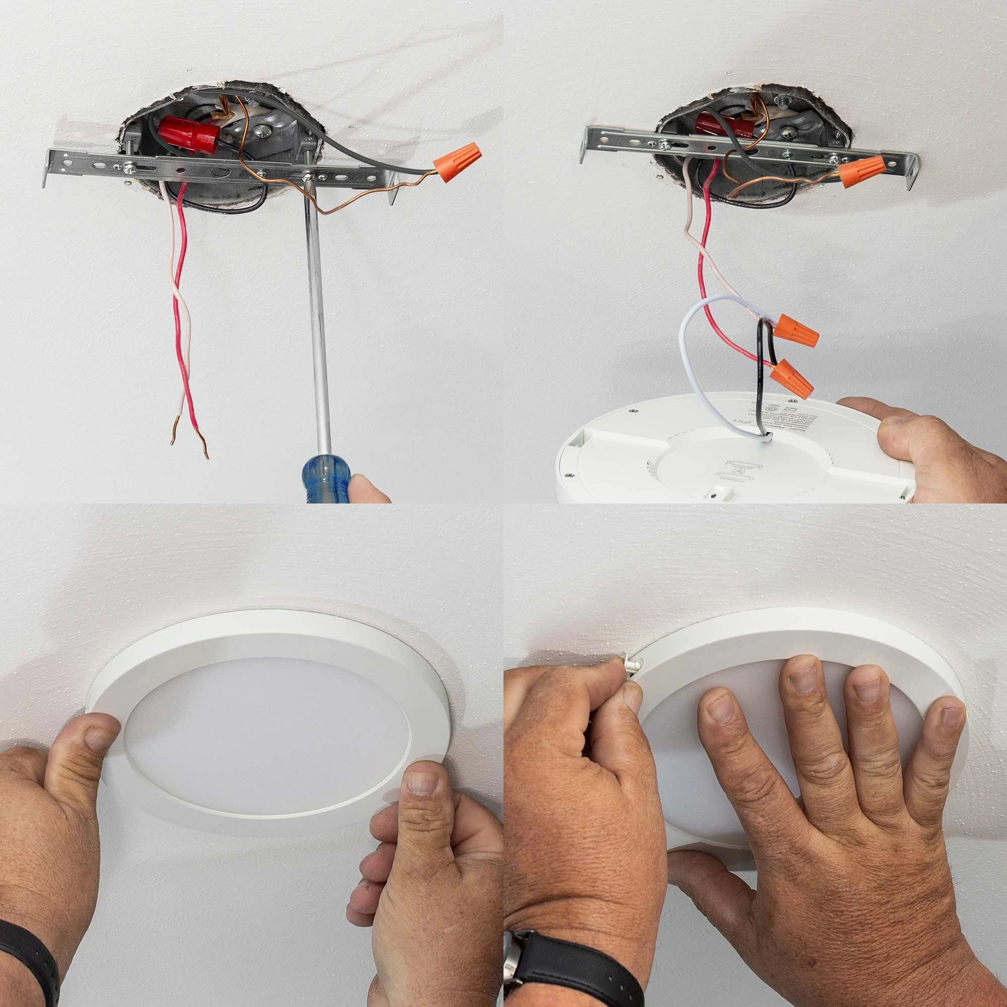 12” LED Downlight with Rose Gold Trim - 24W Flush Mount Ceiling Light - 1920 Lumens - 125W Equivalent - 4000K/3000K - Dimmable 3 12” LED Downlight with Rose Gold Trim - 24W Flush Mount Ceiling Light - 1920 Lumens - 125W Equivalent - 4000K/3000K - Dimmable - Image 3