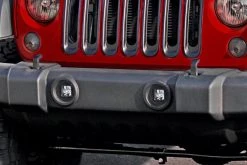 3" Square LED Fog Light - 25W, 1,700 Lumens - High-Performance Vehicle Lighting -Nebo Sales Store jeep hood mounted light bar brackets v20