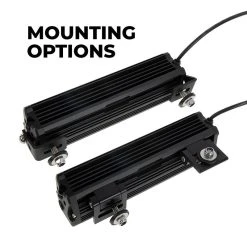 10.75" 850nm Off-Road Infrared LED Light Bar - 16W Double Row for Enhanced Night Vision -Nebo Sales Store lbir 10 850 mountion options