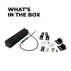 10.75" 850nm Off-Road Infrared LED Light Bar - 16W Double Row for Enhanced Night Vision -Nebo Sales Store lbir 10 850 whats in the box