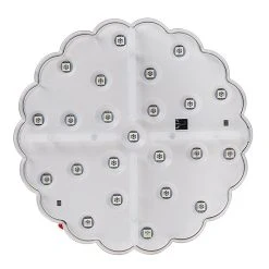 6" Color Changing LED Vase Light with Remote - RGB 23 LED Centerpiece Light for Holidays & Decor -Nebo Sales Store led centerpiece light rechargeable battery powered color changing vase light remote front