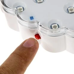 6" Color Changing LED Vase Light with Remote - RGB 23 LED Centerpiece Light for Holidays & Decor -Nebo Sales Store led centerpiece light rechargeable battery powered color changing vase light remote power