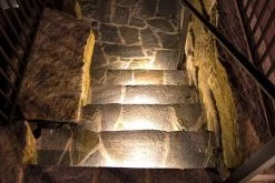 3 Inch LED Hardscape Light - 4000K Natural White - Durable Mounting Plate Included -Nebo Sales Store led hardscape light landscape stone staircase mortar mounting01