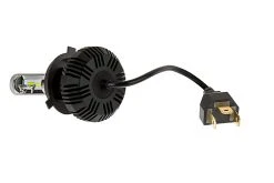 H4 LED Fanless Headlight & Fog Light Conversion Kit - 4,000 Lumens/Set - Cool White - Compact Heat Sink -Nebo Sales Store led headlight conversion kit h4 with compact heat sink back view