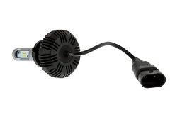 9006 LED Fanless Headlight/Fog Light Conversion Kit - 4,000 Lumens/Set for Cars, Trucks, SUVs -Nebo Sales Store led headlight kit 9006 led headlight bulbs conversion kit with flexible tinned copper braid back view