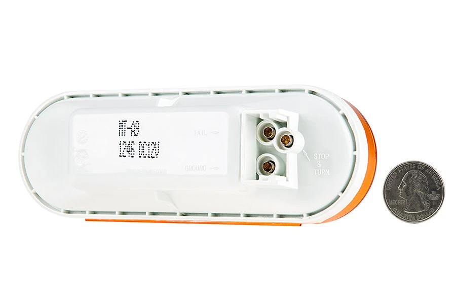Amber LED Oval Mid-Ship Turn Signal & Side Marker Light - 9 LEDs - Durable Truck Lighting 4 Amber LED Oval Mid-Ship Turn Signal & Side Marker Light - 9 LEDs - Durable Truck Lighting - Image 4