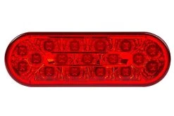 6" Oval LED Truck and Trailer Lights - Stop/Turn/Tail Lights with 3-Pin Connector - Flush Mount - 17 LEDs -Nebo Sales Store led oval truck light high brightness 17 front