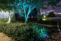 18W RGB Color Changing LED Landscape Spotlight - 525 Lumens - Matte Black - Outdoor Lighting -Nebo Sales Store led rgb corner landscape garden commercial office building 2