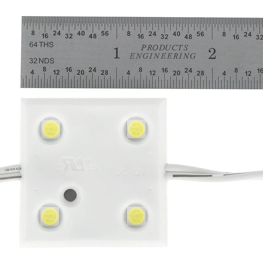 25-Pack Square Single Color LED Module - 75 Lumens, 7000K, Constant Current, 4 SMD LEDs for Sign Lighting & Trade Show Booths 3 25-Pack Square Single Color LED Module - 75 Lumens, 7000K, Constant Current, 4 SMD LEDs for Sign Lighting & Trade Show Booths - Image 3