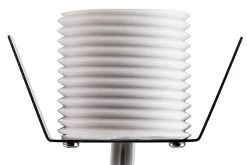 1W Round Metal Mini LED Deck/Step Lights - 6-Pack, 40mm, 4000K Natural White, Brushed Nickel - Energy-Efficient Outdoor Lighting -Nebo Sales Store led step lights 1 led mini round deck step light profile view 1