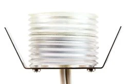 6-Pack 0.25W Round Metal Mini LED Deck/Step Lights - 40mm, 4500K Natural White, Brushed Nickel - Energy-Efficient Accent Lighting -Nebo Sales Store led step lights 6 led mini round deck step accent light profile view 1