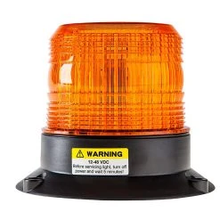 4-3/4" Amber LED Strobe Light Beacon - Double Flash Pattern - Heavy-Duty Vehicle Lighting -Nebo Sales Store led strobe light beacon 45 profile