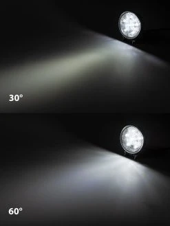 4.5" Off-Road LED Work Light & Driving Light - 18W, 1,800 Lumens, 60° Beam, Black Finish - 2-Pack -Nebo Sales Store led work light 45quot round 18w