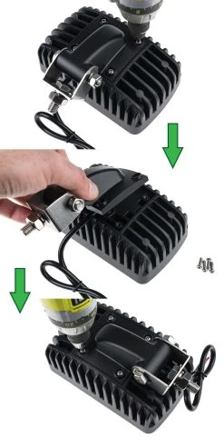 6" Off-Road LED Work Light - 24W, 1,800 Lumens - Horizontal/Vertical Mount for Vehicles -Nebo Sales Store led work light 6quot rectangular 24w01