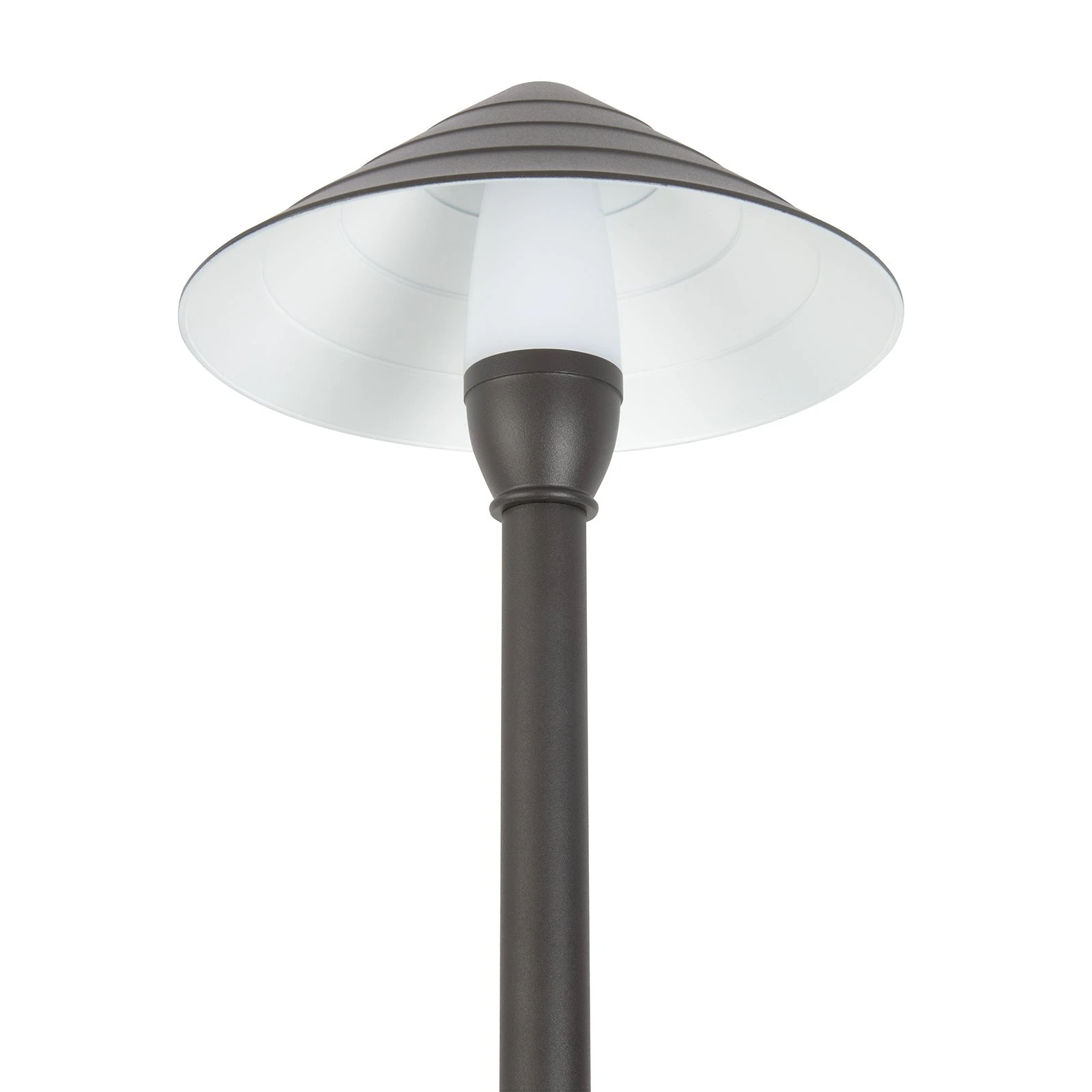 12V Bronze LED Path Light with 7.5" Ring Cone Shade - 2700K/3000K/4000K Warm White - Outdoor Landscape Lighting 4 12V Bronze LED Path Light with 7.5" Ring Cone Shade - 2700K/3000K/4000K Warm White - Outdoor Landscape Lighting - Image 4