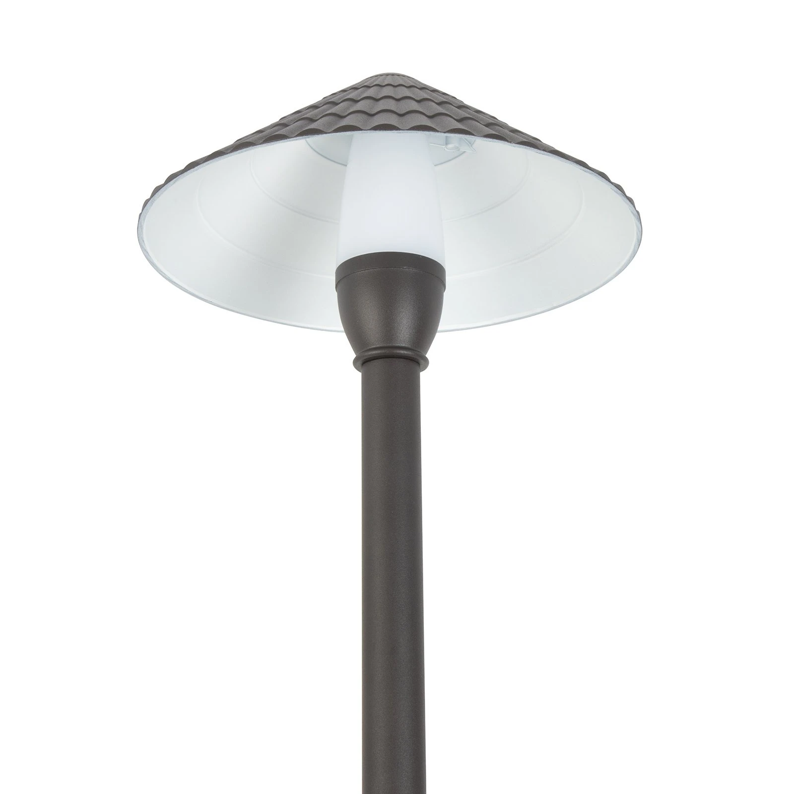 12V Bronze LED Path Light with 7.5" Shingle Cone Shade - 2700K/3000K/4000K - Energy-Efficient Landscape Lighting 3 12V Bronze LED Path Light with 7.5" Shingle Cone Shade - 2700K/3000K/4000K - Energy-Efficient Landscape Lighting - Image 3