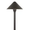 12V Bronze Hammered Cone LED Path Light - 7.5" Landscape Lighting - 2700K/3000K/4000K