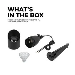 Cast Aluminum LED Ready Landscape Spot Light with Optional MR16 Bulb - 2700K/3000K/4000K/6500K | Outdoor LED Lighting -Nebo Sales Store lfa s01 whats in the box updated