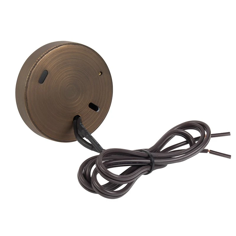 Solid Cast Brass Landscape Deck Light with Half-Moon Glare Guard - LED Ready Smart Fixture - RGB + White - Alexa & Google Assistant Compatible 4 Solid Cast Brass Landscape Deck Light with Half-Moon Glare Guard - LED Ready Smart Fixture - RGB + White - Alexa & Google Assistant Compatible - Image 4