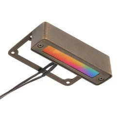 4" Solid Cast Brass LED Hardscape Light - RGB + White Smart Bulb Compatible with Alexa & Google Assistant