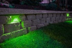 8" Solid Cast Brass LED Hardscape Light - Smart RGB + White Drop-In Fixture - Alexa & Google Assistant Compatible -Nebo Sales Store lfb h08 rgbwg4 app 1