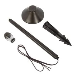 Smart Solid Brass Landscape Path Light with 6" Cone Shade - Alexa & Google Assistant Compatible - RGB + White G4 Bulb -Nebo Sales Store lfb p02 all included 2