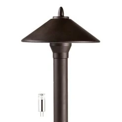 Landscape LED Ready Path Lights with Cone Shade - G4 LED Bulb - Cool White | Outdoor LED Path Lighting