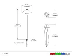 Solid Brass LED Ready Landscape Pointed Cone Shade Path Light - G4 Bulb Options (2700K/4000K/6500K) 9 Solid Brass LED Ready Landscape Pointed Cone Shade Path Light - G4 Bulb Options (2700K/4000K/6500K) -Nebo Sales Store lfb p06 1 1
