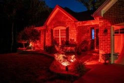 RGB LED Solar Flood Light with Dusk-to-Dawn Sensor, 120° Beam Angle, Stake Included - Outdoor Landscape Lighting -Nebo Sales Store lfb rgb120 app on 4