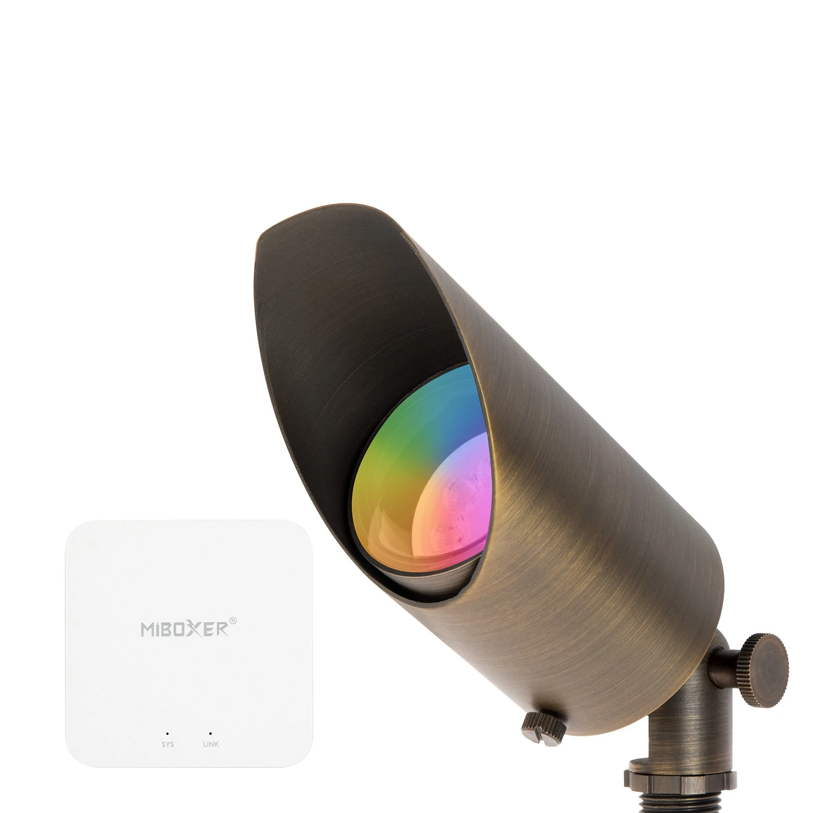 MiLight LED Landscape Lighting Kit - 4 Spotlights with RGB+Tunable White MR16 Bulbs, RF Remote & Wi-Fi Hub 6 MiLight LED Landscape Lighting Kit - 4 Spotlights with RGB+Tunable White MR16 Bulbs, RF Remote & Wi-Fi Hub - Image 6