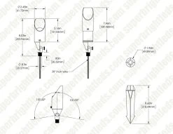 Adjustable Solid Brass LED Landscape Spot Light - 400 Lumens, MR16 Bulb, 2700K-6500K - Outdoor Lighting Fixture -Nebo Sales Store lfb s01a0 1