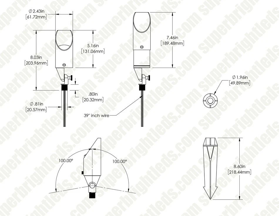 Smart Solid Brass LED Landscape Spot Light - Adjustable Glare Guard, RGB + Tunable White, Smartphone & RF Remote Compatible 6 Smart Solid Brass LED Landscape Spot Light - Adjustable Glare Guard, RGB + Tunable White, Smartphone & RF Remote Compatible - Image 6