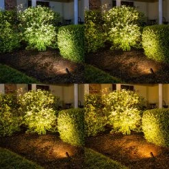 Solid Brass LED Ready Landscape Spot Light Fixture - Durable Outdoor Lighting -Nebo Sales Store lfb s03 app 2 cct