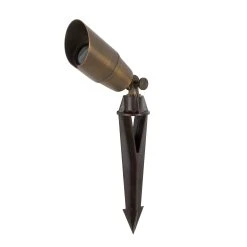 Solid Brass LED Ready Landscape Spot Light Fixture - Durable Outdoor Lighting -Nebo Sales Store lfb s03 full view 1