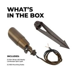 Smart Solid Brass LED Landscape Spot Light with RGB + Tunable White MR16 Bulb - Smartphone & RF Remote Compatible -Nebo Sales Store lfb s03 whats in the box