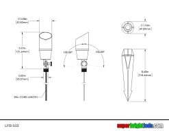 Solid Brass LED Ready Landscape Spot Light Fixture - Durable Outdoor Lighting -Nebo Sales Store lfb s03 1 1
