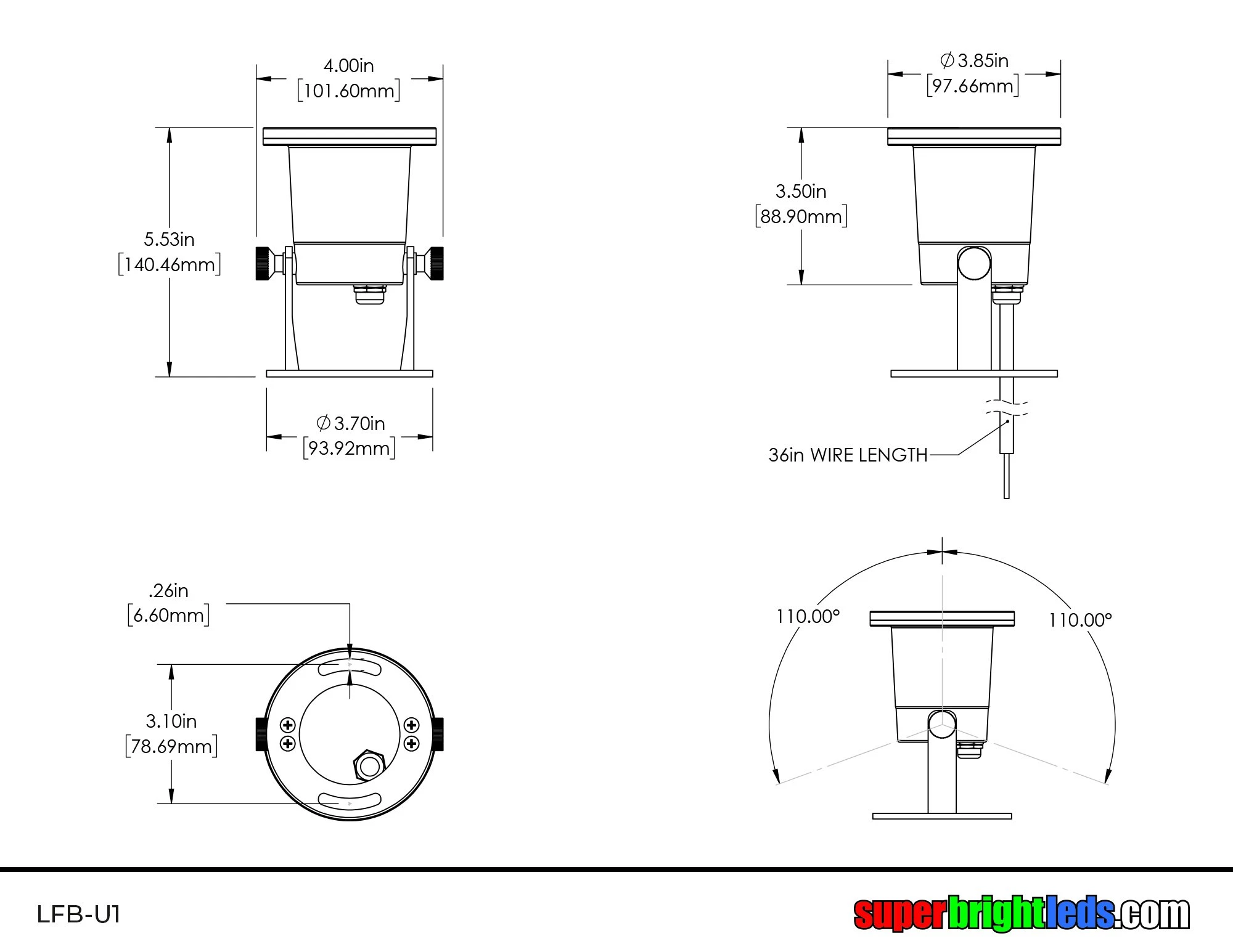 Solid Brass LED Ready Underwater Landscape Light - MR16 Bulb Compatible - 2700K to 6500K Color Options 8 Solid Brass LED Ready Underwater Landscape Light - MR16 Bulb Compatible - 2700K to 6500K Color Options - Image 8