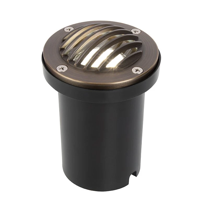 Brass LED Ready Louvered In-Ground Well Light with Optional MR16 Bulb - 2700K/3000K/4000K/6500K | Durable Landscape Lighting 1 Brass LED Ready Louvered In-Ground Well Light with Optional MR16 Bulb - 2700K/3000K/4000K/6500K | Durable Landscape Lighting