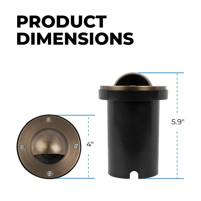 Brass LED In-Ground Well Light with Smart RGB + Tunable White MR16 Bulb - Smartphone & RF Remote Compatible 2 Brass LED In-Ground Well Light with Smart RGB + Tunable White MR16 Bulb - Smartphone & RF Remote Compatible - Image 2