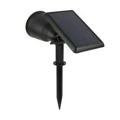 RGB LED Solar Flood Light with Dusk-to-Dawn Sensor, 120° Beam Angle, Stake Included - Outdoor Landscape Lighting -Nebo Sales Store lfs 30k120 back 1
