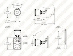 3000K LED Solar Flood Light with Dusk-to-Dawn Photocell, 120-Degree Beam Angle & Stake - Outdoor Landscape Lighting 20 3000K LED Solar Flood Light with Dusk-to-Dawn Photocell, 120-Degree Beam Angle & Stake - Outdoor Landscape Lighting -Nebo Sales Store lfs 30k120 dim drawing